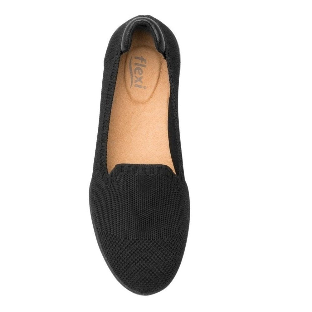 Zapatos Slip On Casual Para Mujer Flexi 106306 Negro Original