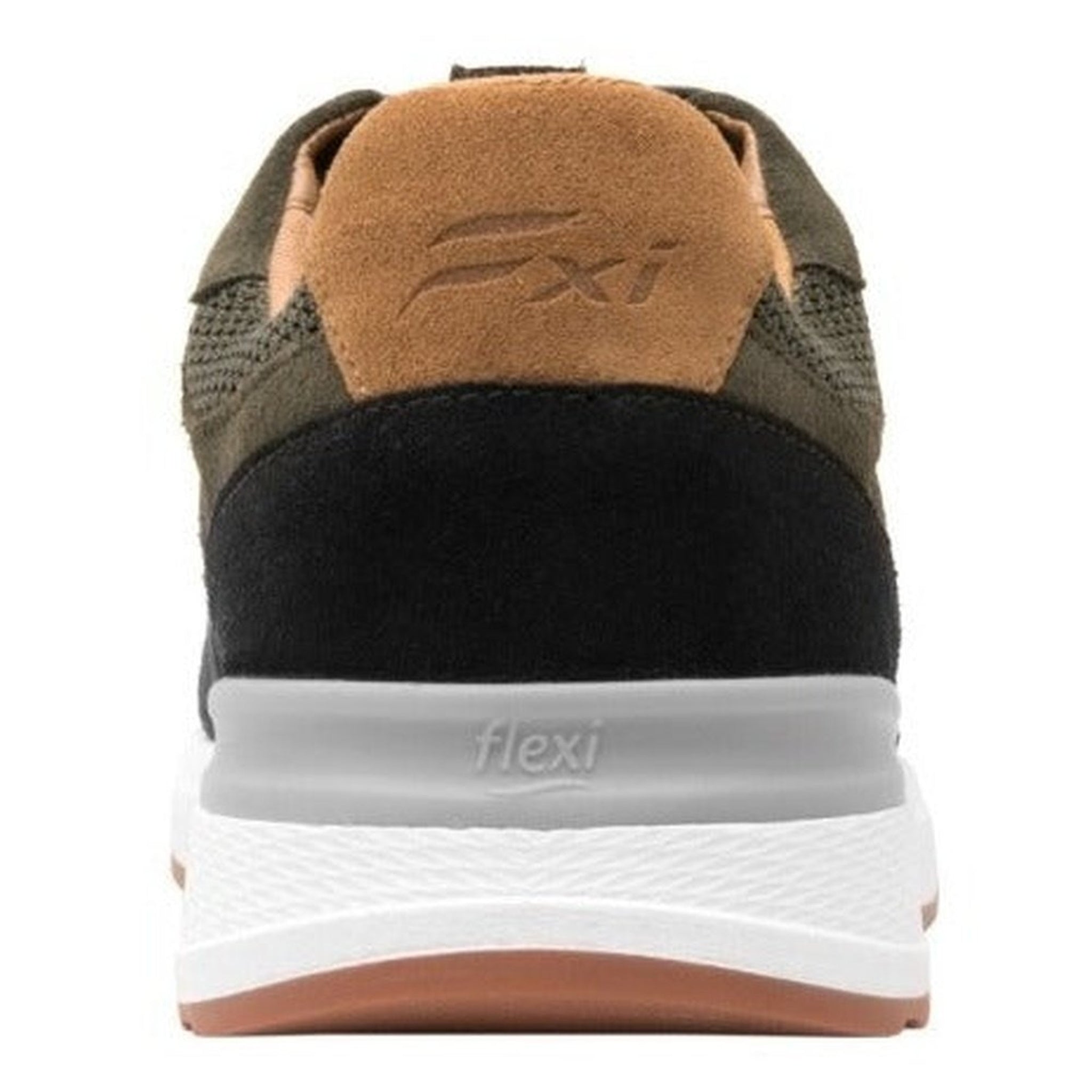 Tenis Urbano Moda Flexi Hombre 406903 Olivo Gamuza Original
