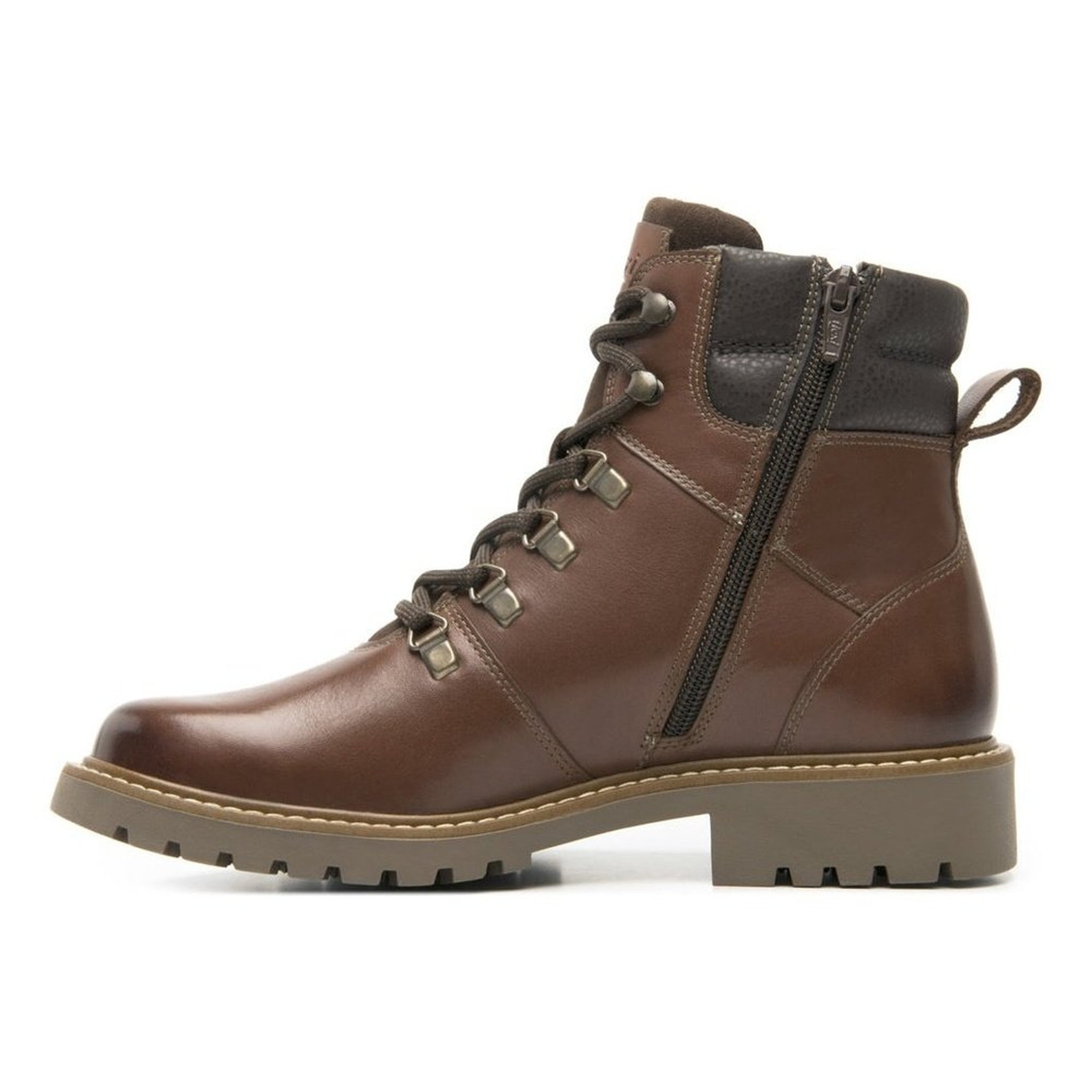 Botines Urbanos Flexi Mujer 37819 Cogñac Cierre Interno Piel