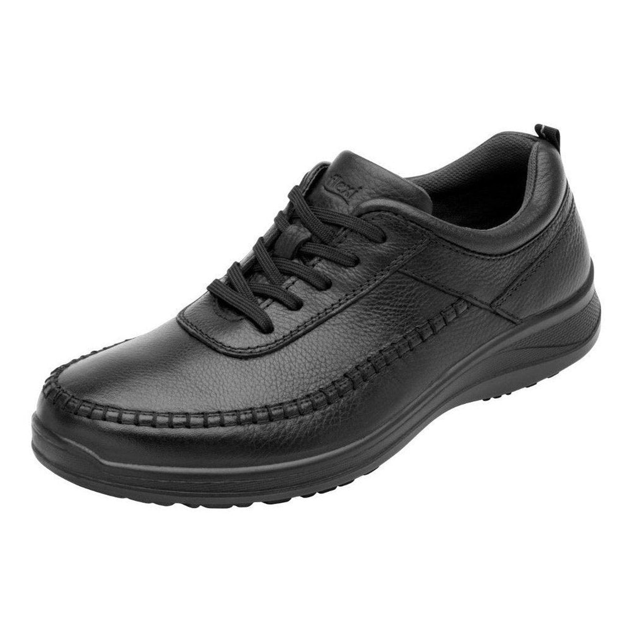 Zapato Choclo Flexi Casual De Piel 50812 Negro De Hombre