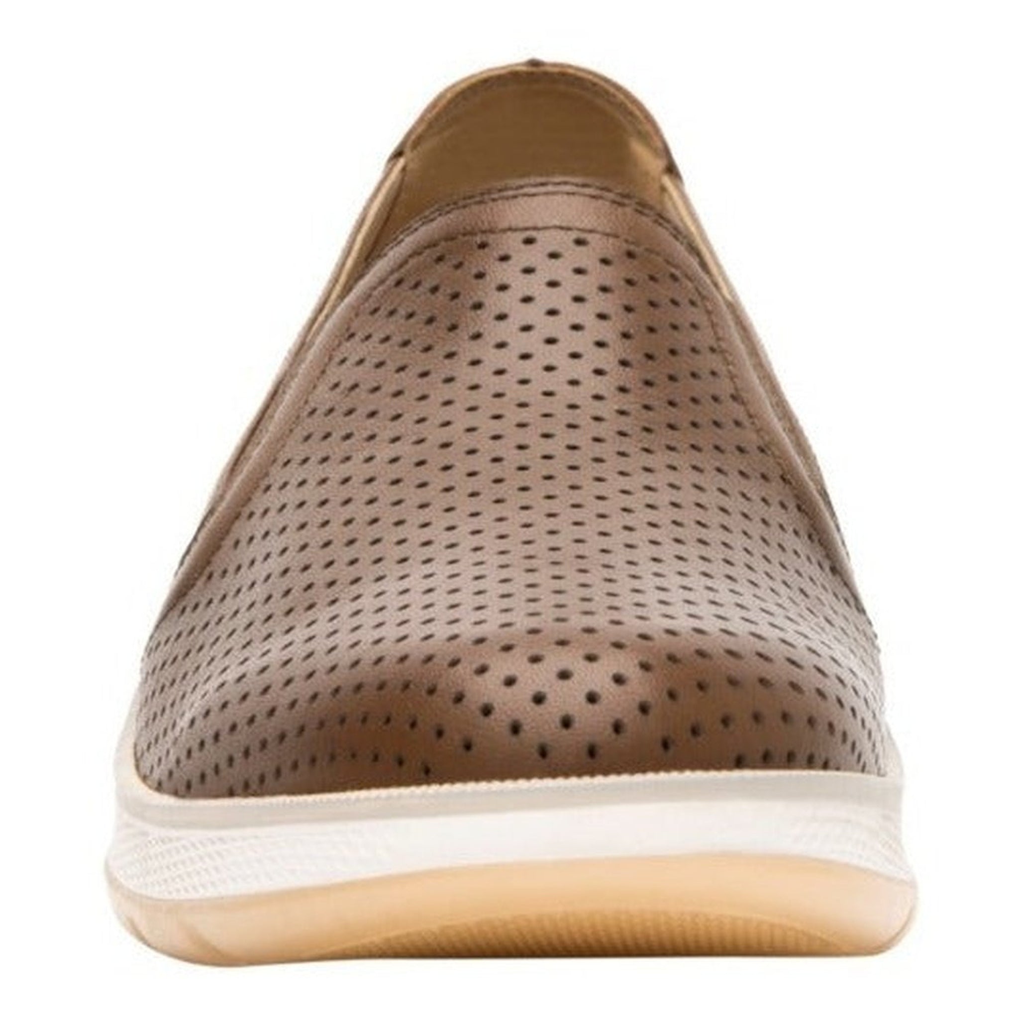 Zapato De Mujer Slip On Flexi 119302 Tan Piel Extra Suave