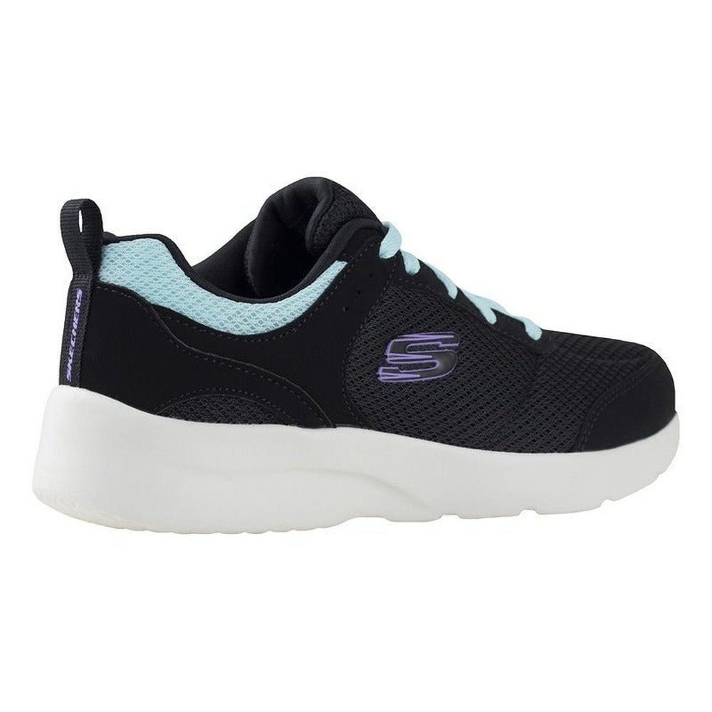Tenis Skechers Mujer Clasico Dynamigth 149543 Negro Turqueza