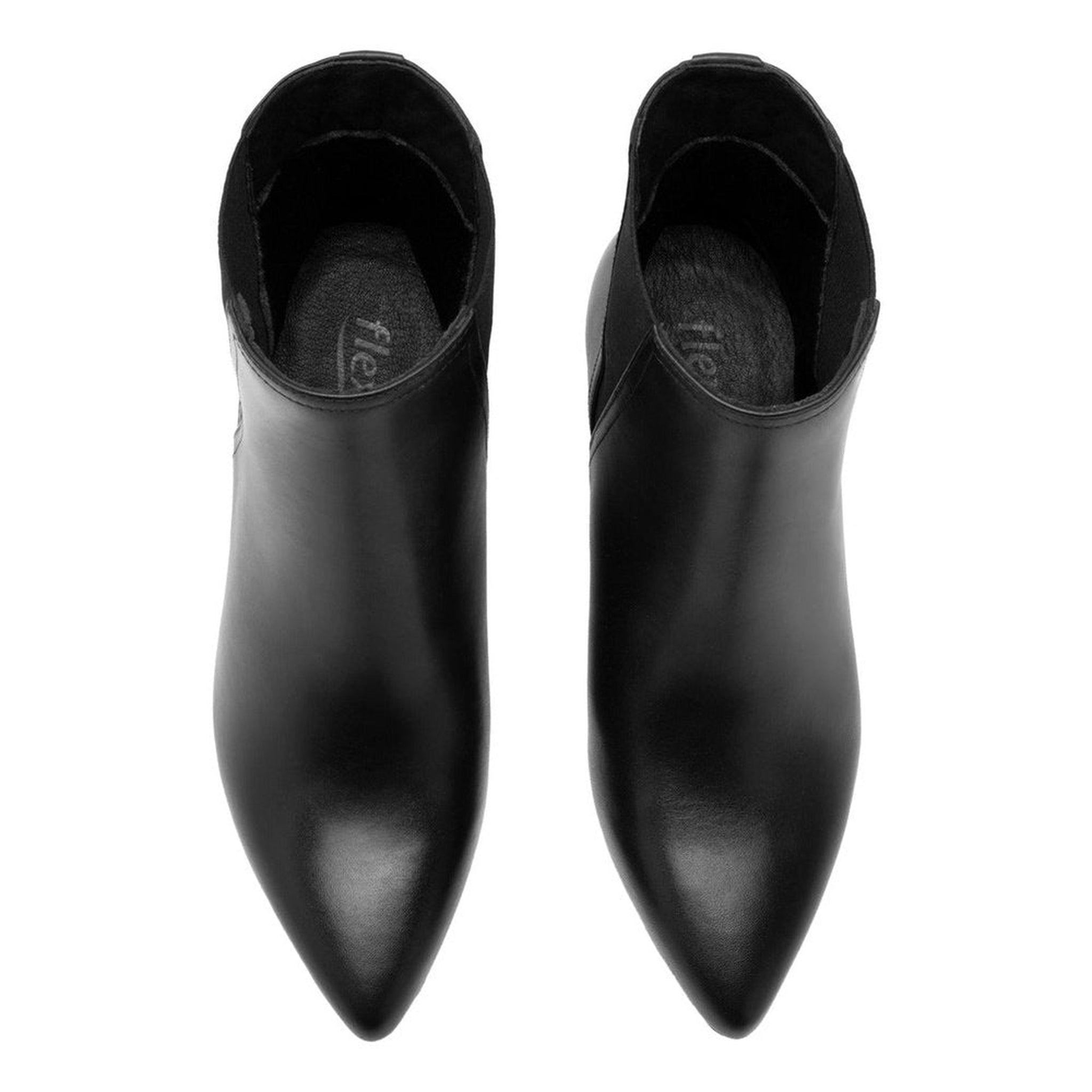 Botines Con Tacon Semi Vestir Para Mujer Flexi 104512 Negro
