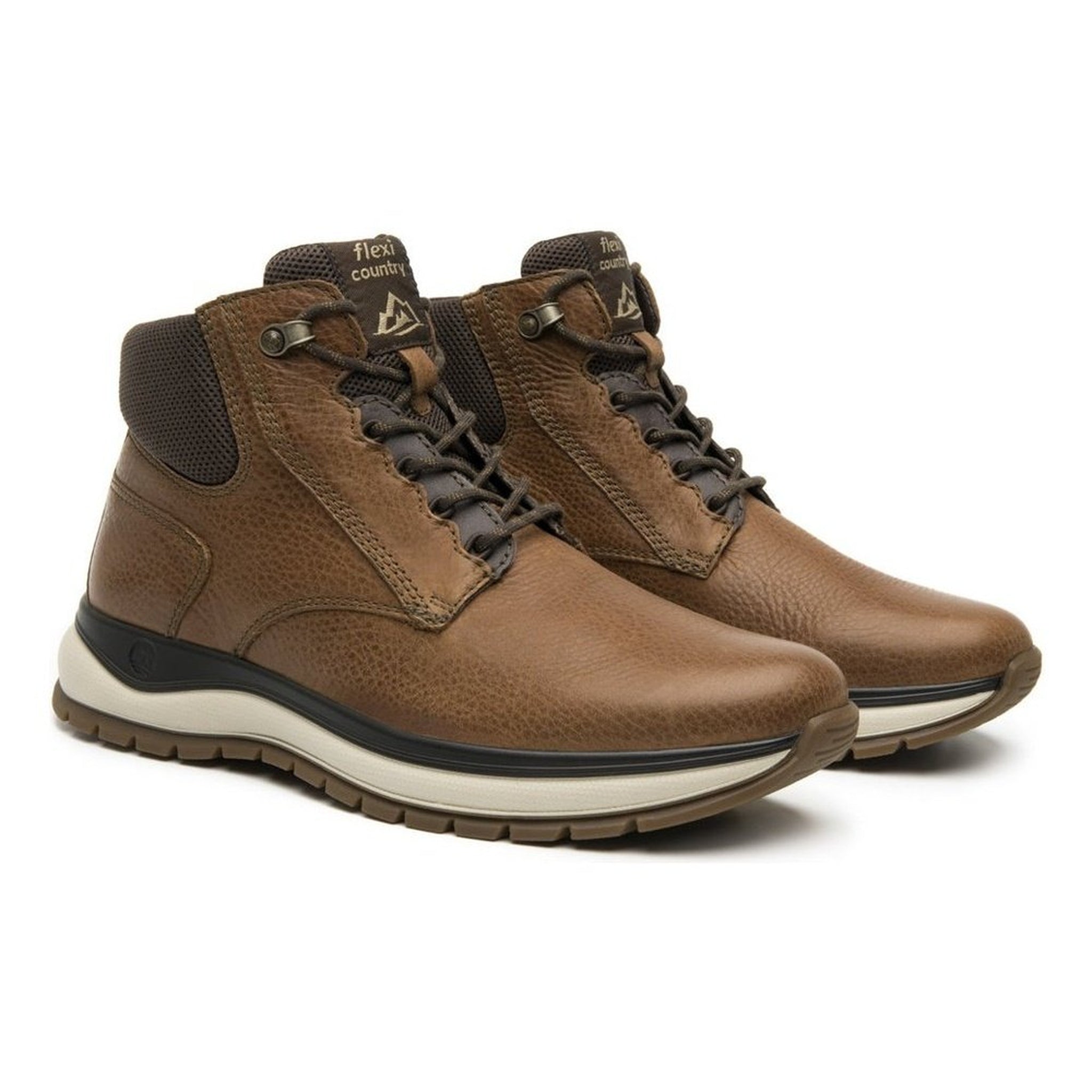 Botines Outdoor Hombre Flexi Country Moderno 401002 Tan Piel