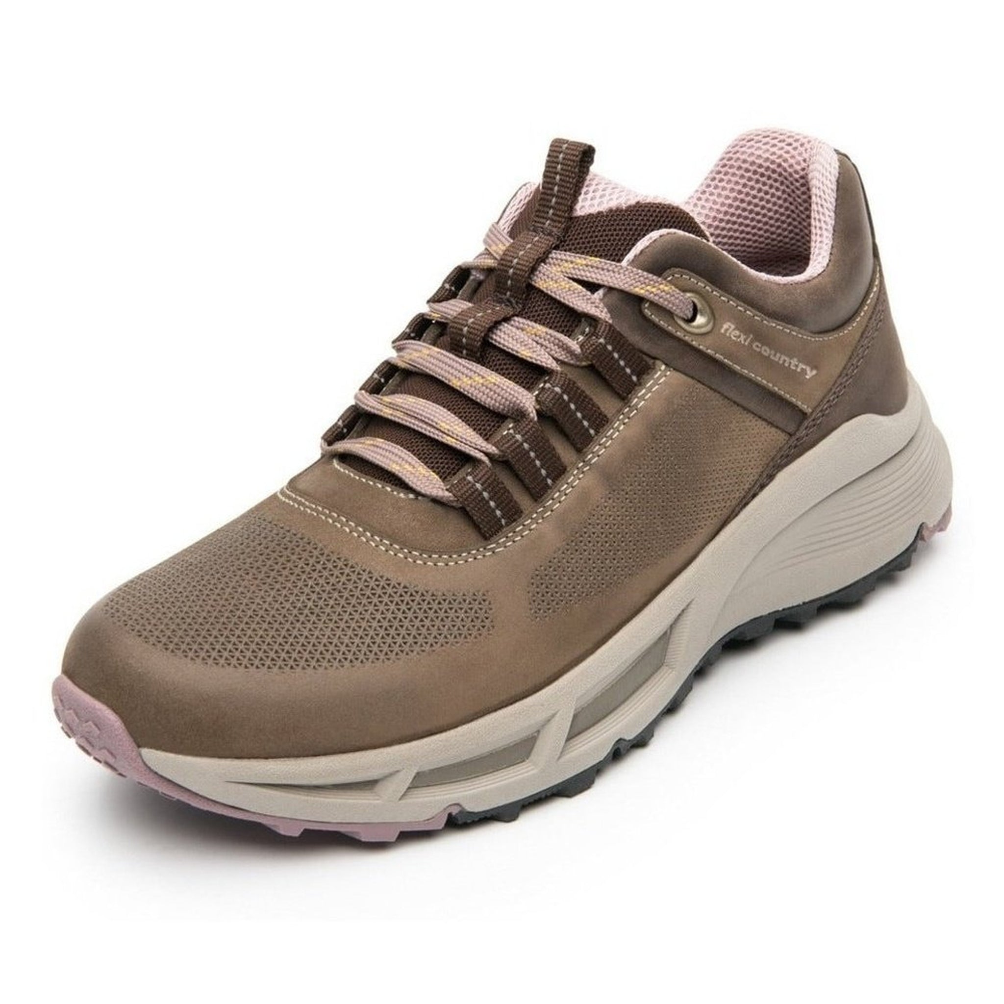 Tenis Sneaker Outdoor Urbano Mujer Flexi Country 118702 Taupe