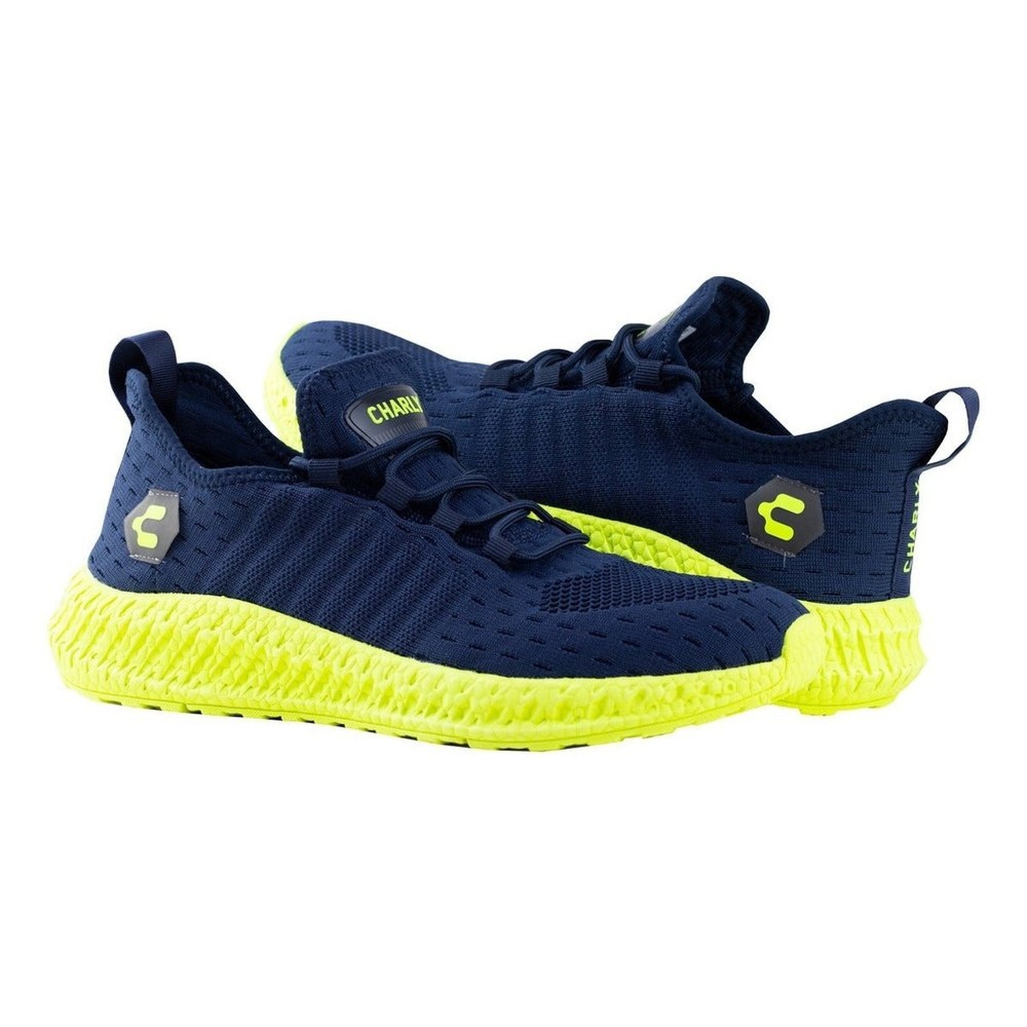 Tenis Running Charly Mikado 1086108 Marino Limón Para Correr