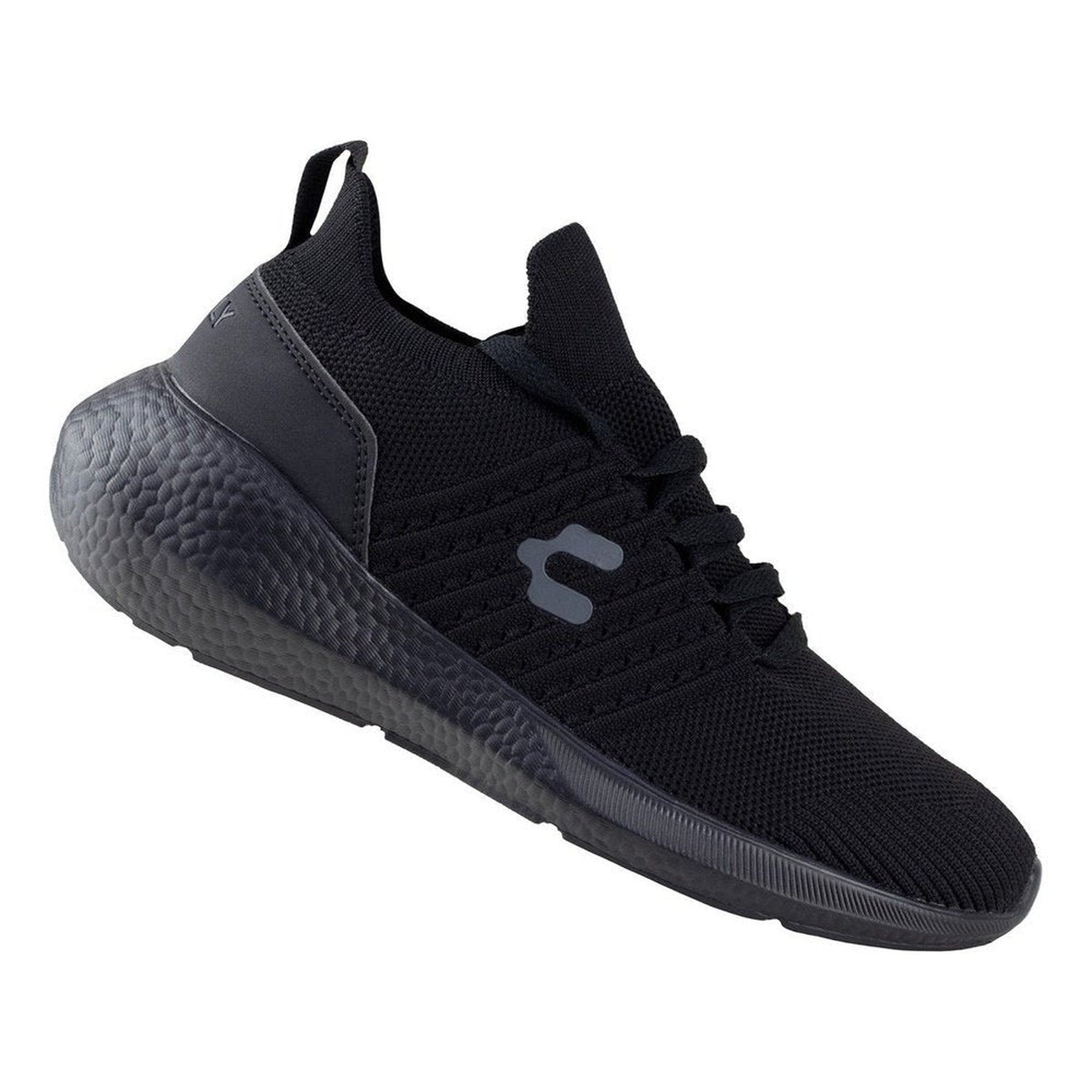 Tenis Negro Running Charly Tejido Sport 1086450 Negro Comodo