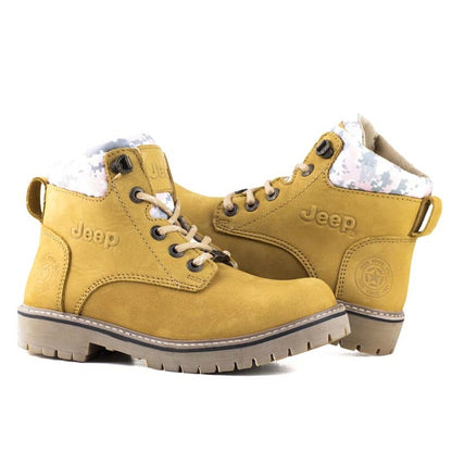 Botas Casco De Acero Mujer Jeep Nobuck Miel 10754