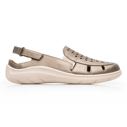 Sandalia Huarache Confort Casual Para Dama Flexi 128706 Antimonio