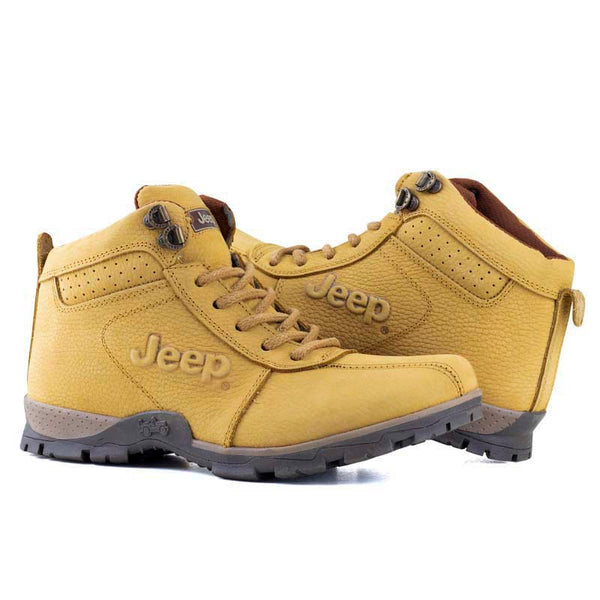 Bota Comoda Para Caballero Jeep 10427 Nobuck Miel