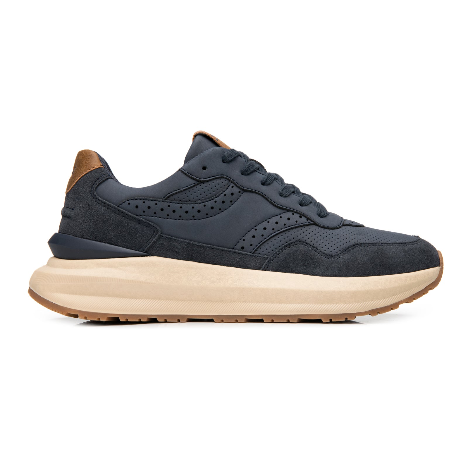 Tenis Confort Chunky Casual Para Caballero Flexi 420903 Azul
