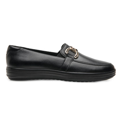 Zapato Mocasín Flexi Con Hebilla Para Dama 109411 Negro