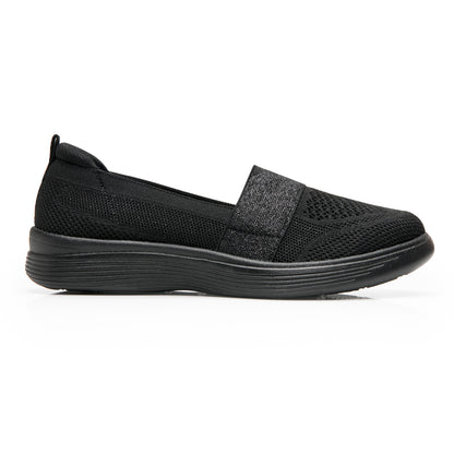 Tenis Sneaker Casual Cómodos Para Dama Flexi 104932 Negro