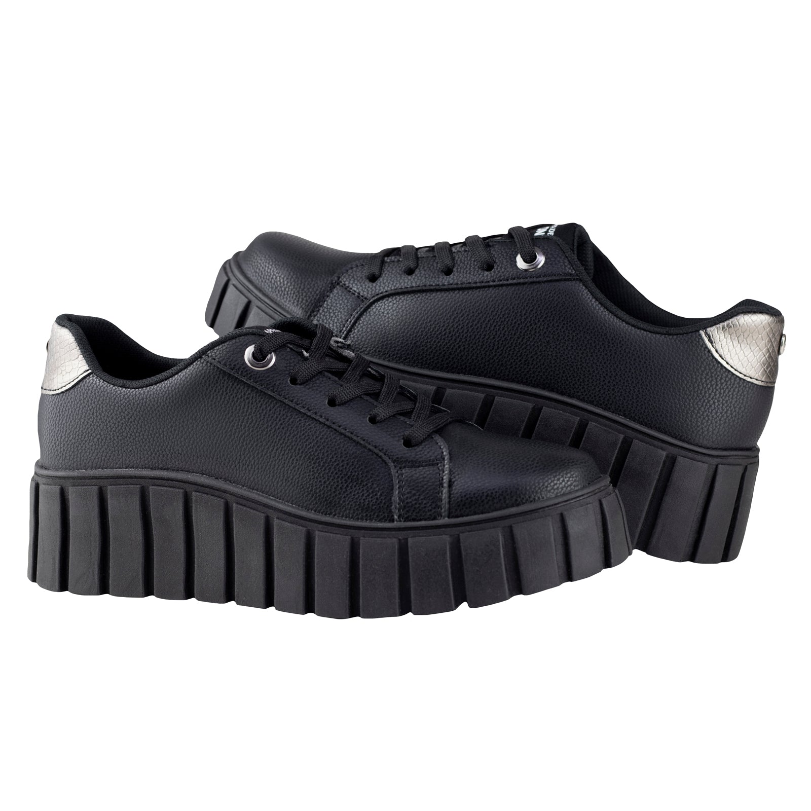 Tenis Urbano Plataforma Dama Capa De Ozono 625403 Negro