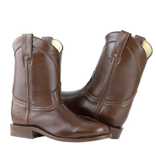 Bota Vaquera Caballero Siete Leguas Roper 1000-N Café Suela De Cuero