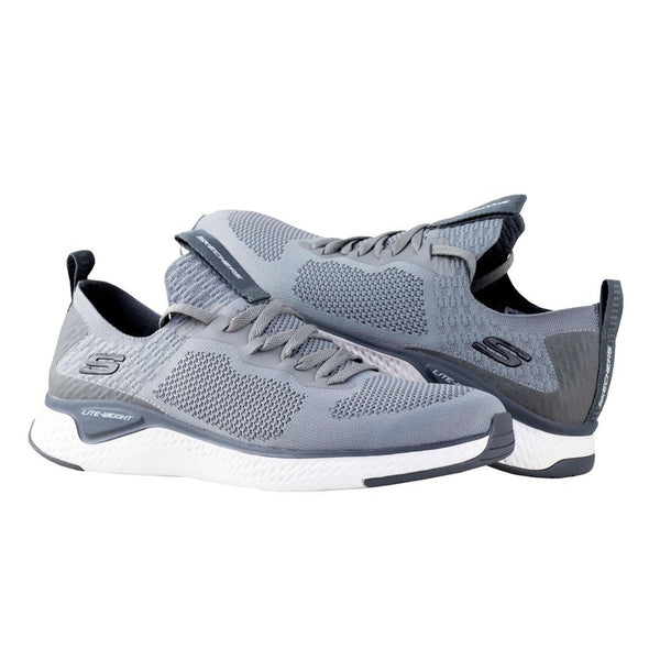 Tenis Skechers Solar Fuse Valedge Caballero 52757 Gris