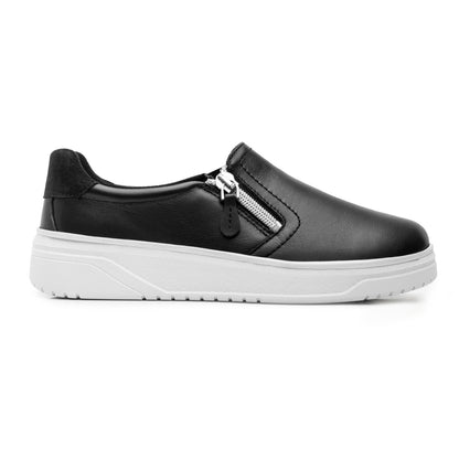 Tenis Confort Casual Cierre Para Dama Flexi 136604 Negro