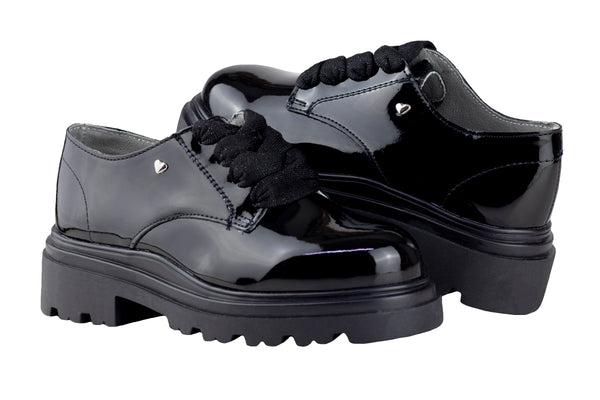 Zapato Escolar Karsten Niña 41705-1A Negro Charol 18-21.5
