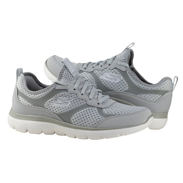 Tenis Skechers Summits Free Classics Dama 149535 Gris Claro