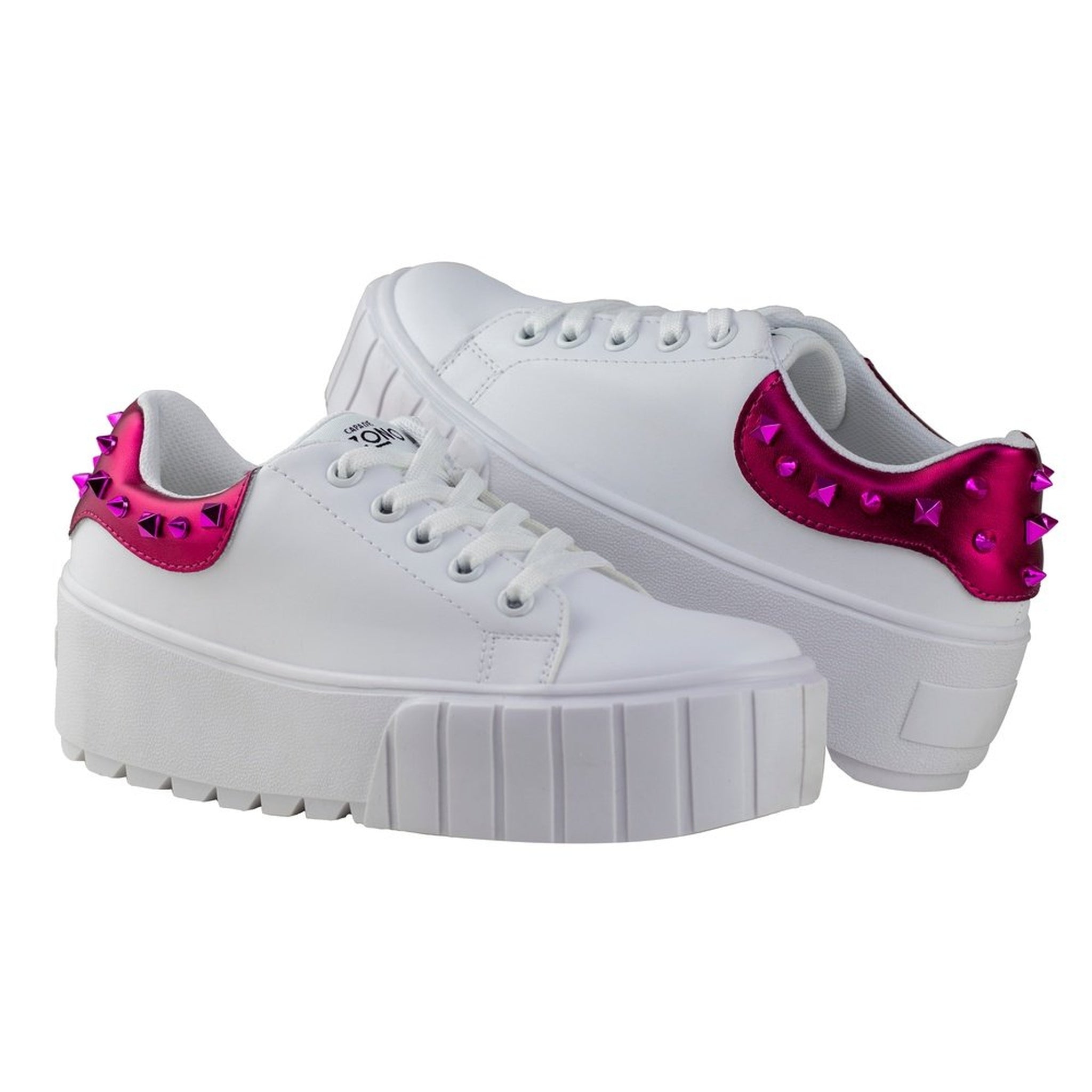 Tenis Blanco Mujer Urbano Suela Gruesa Capa De Ozono 651101