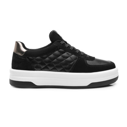 Tenis Confort Casual Plataforma 4.5 Para Dama Flexi 137403 Negro