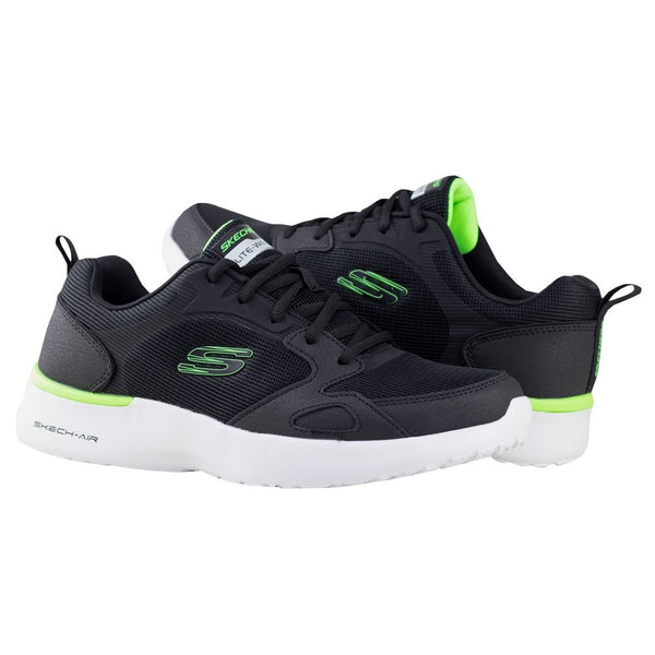 Tenis Skechers Skech-Air Dynamight Venturik Caballero 232292 Negro Limón