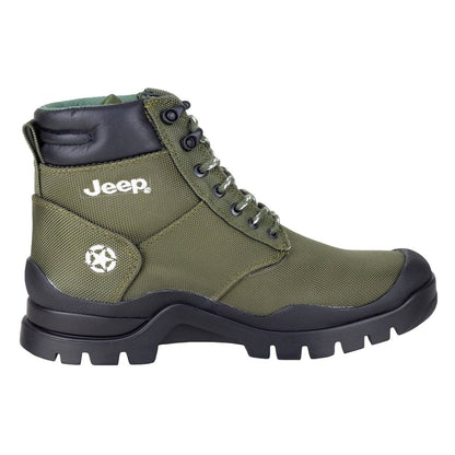Bota Caballero Jeep 20250 Lona Waterproof Verde Originales