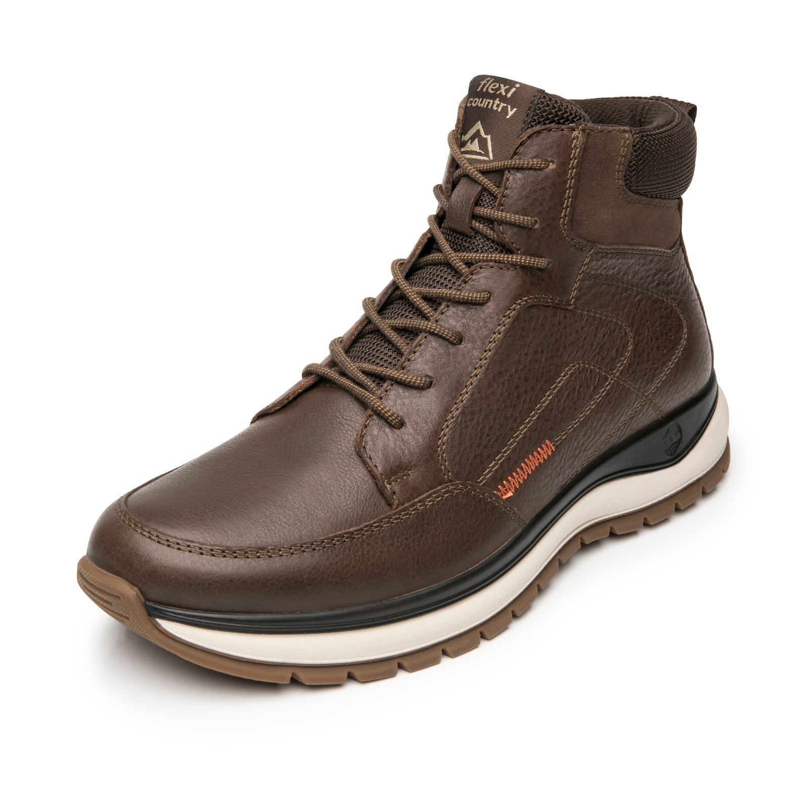 Botín Casual Para Caballero Flexi Country 401016 Chocolate