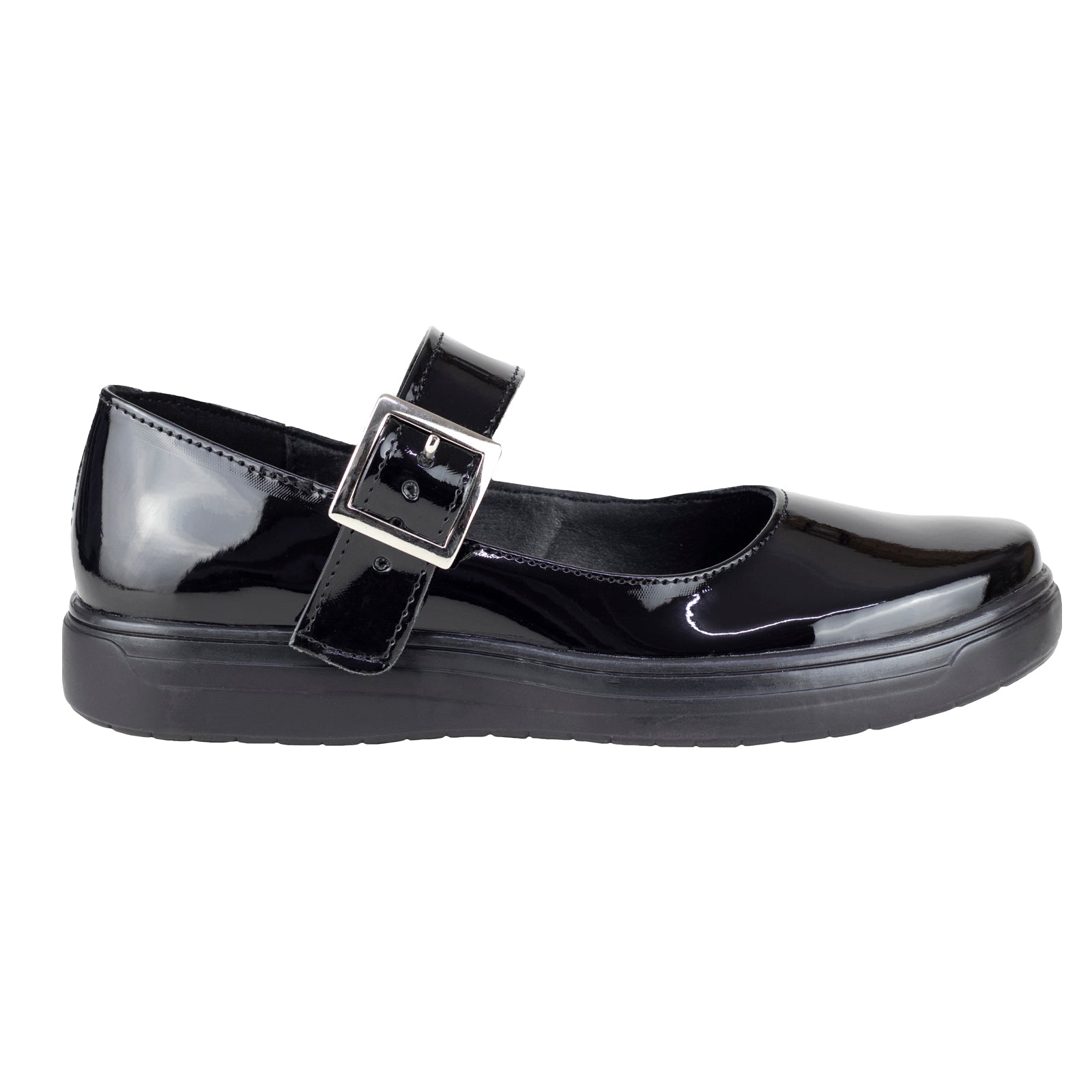 Zapato Escolar Para Niña Green Love 95171 Charol Negro