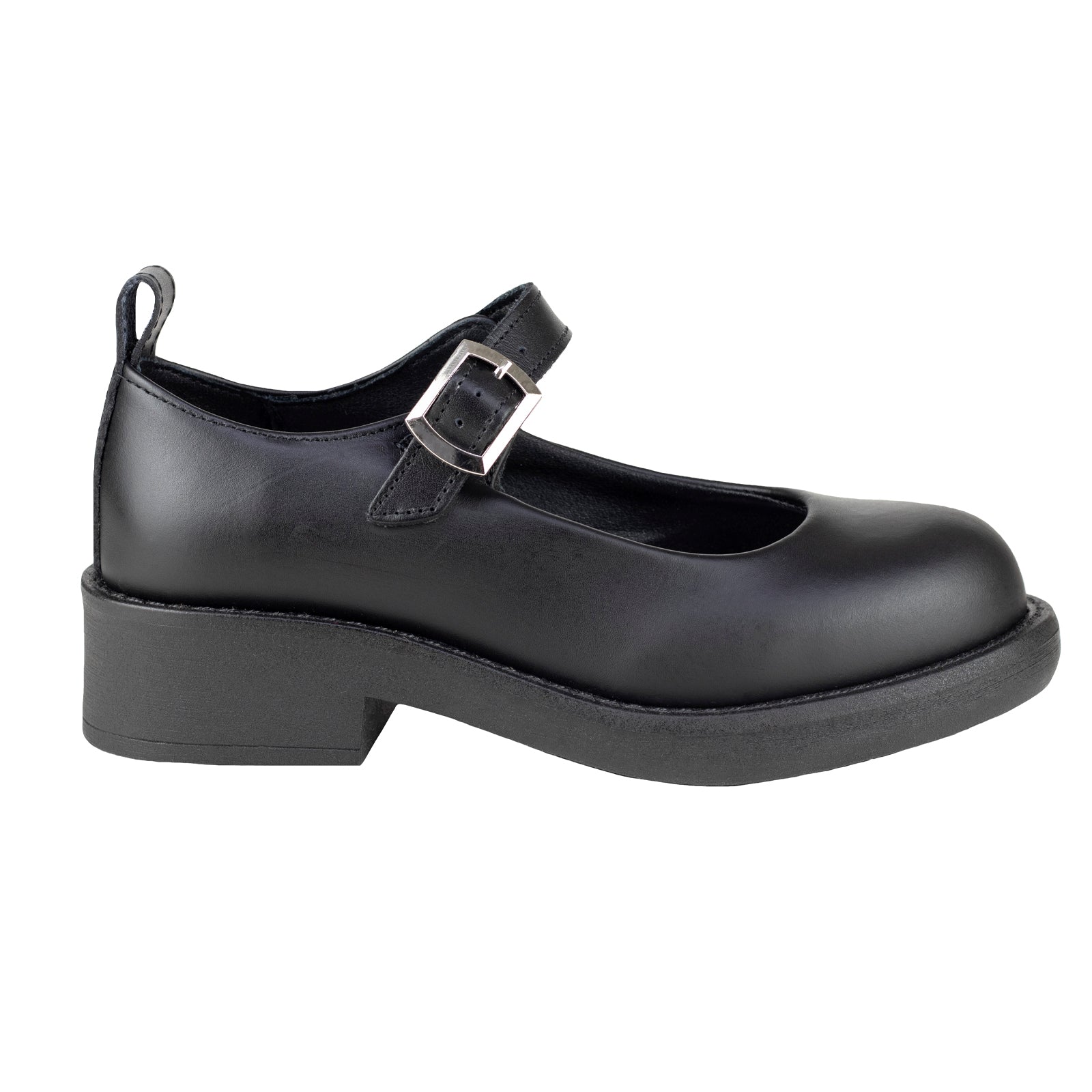 Zapato Escolar Con Tacón Para Niña Chabelo C1007-B Negro 22-26