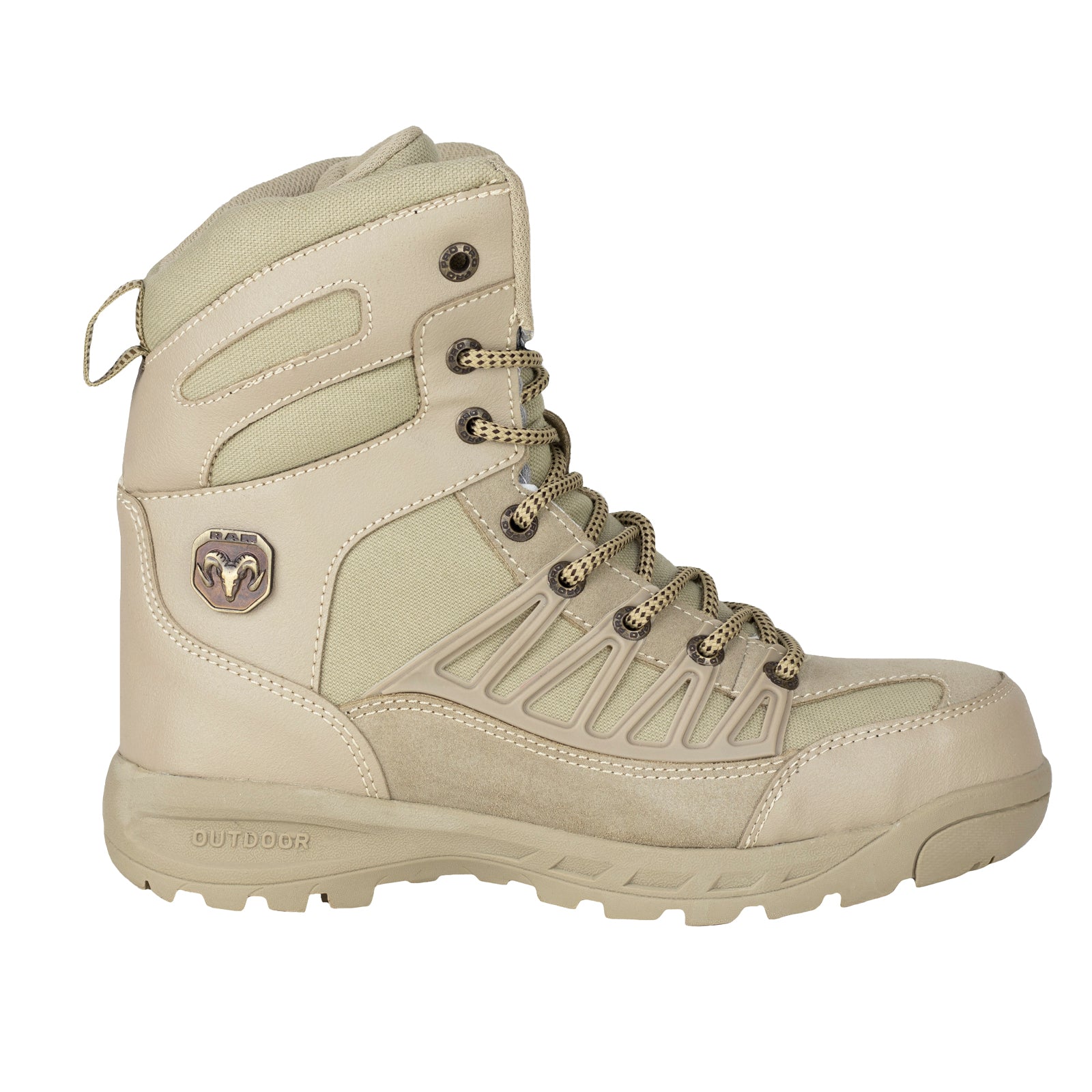 Bota Industrial Tactica Casquillo Caballero Ram 9456 Beige