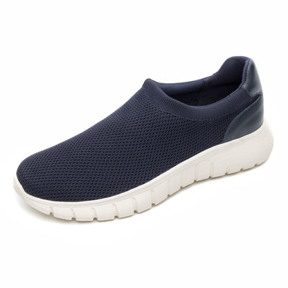 Tenis Sneaker Tejido Confort Para Dama Quirelli 302508 Azul