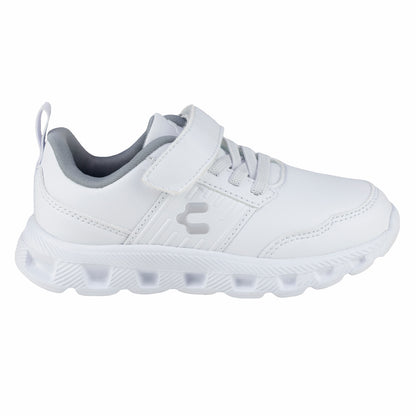 Tenis Escolar Para Niño Niña Charly 1065388 Blanco