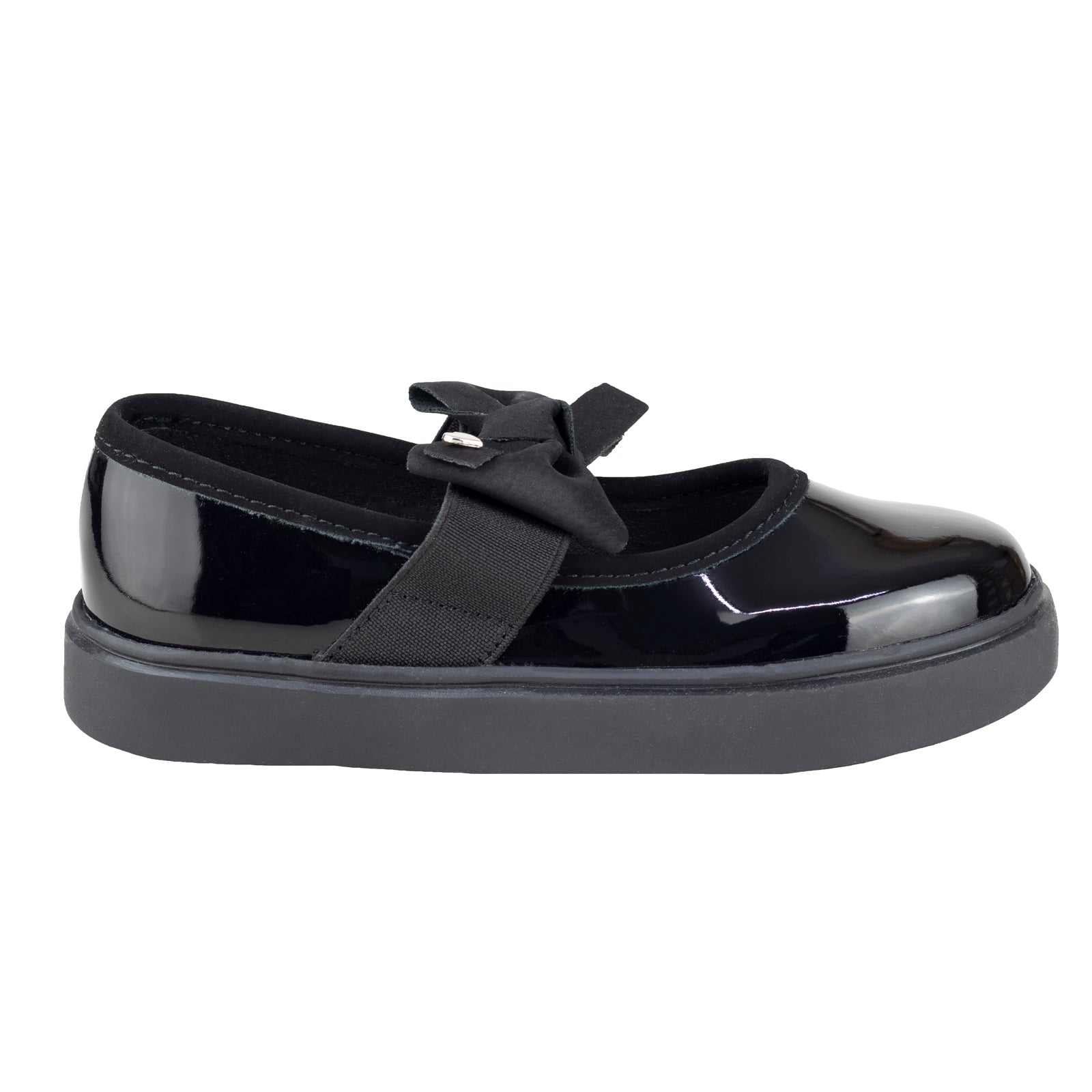 Zapato Escolar Casual Para Niña Chabelo C691-A Charol Negro 21.5-24.5