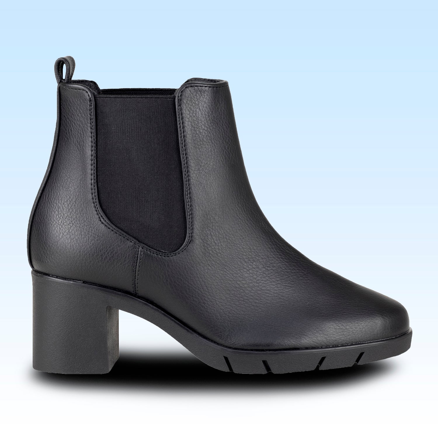 Botín Con Tacón Dama Lady Paulina Goya 24812 Negro