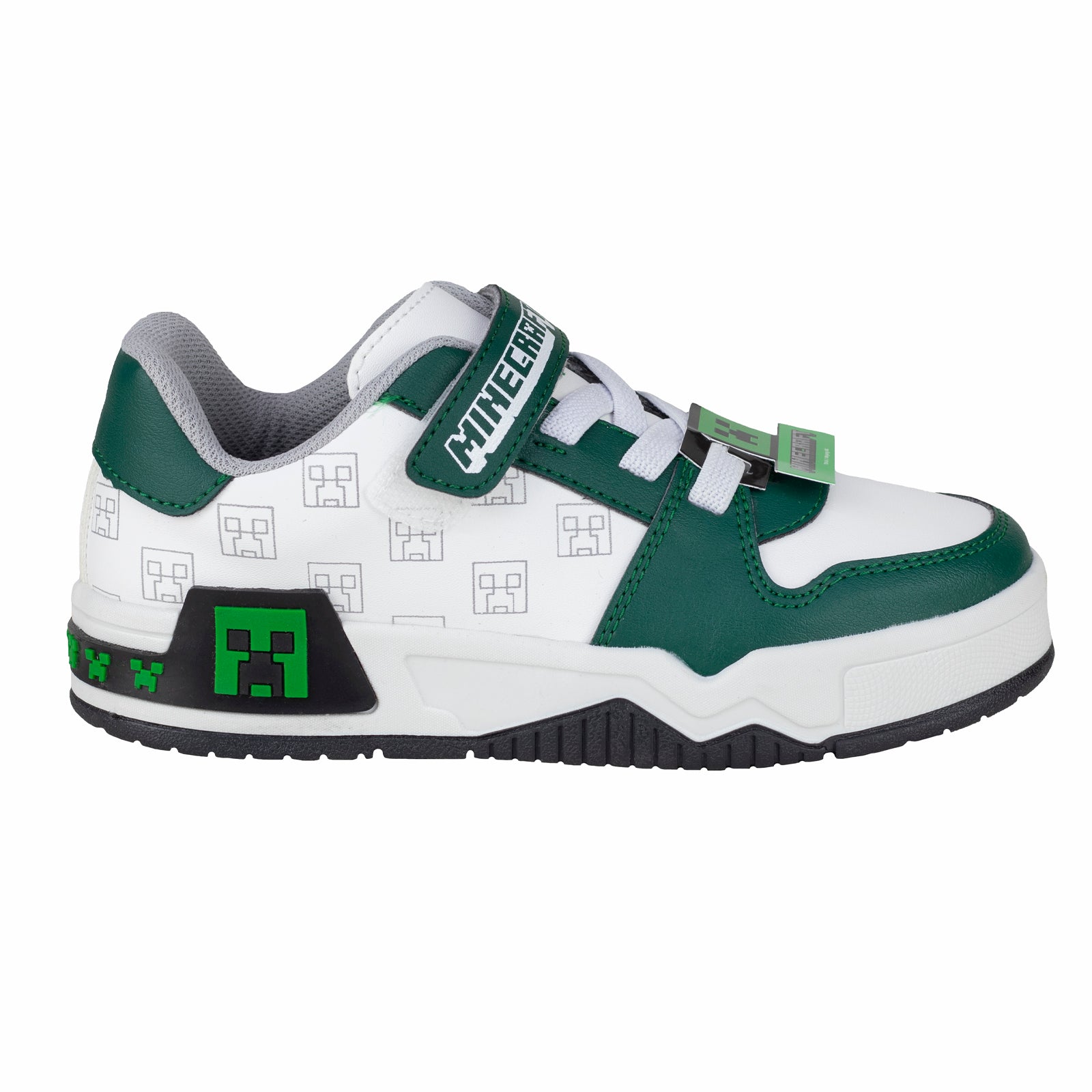 Tenis Choclo Casual Para Niño Creeper Minecraft Yuyin MI4131 Verde