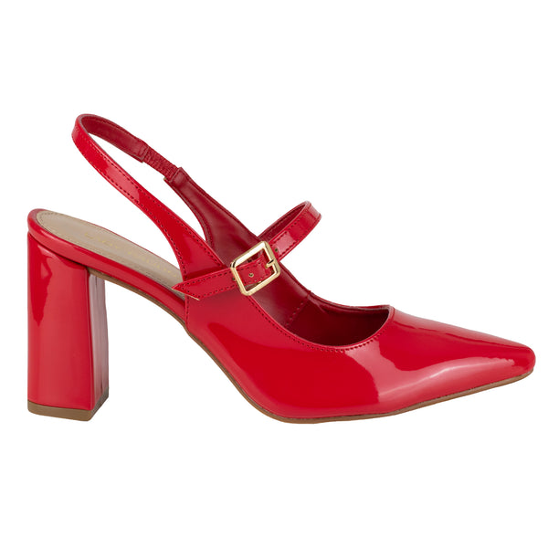 Zapatilla Casual Dama Lady Paulina Danika 26804 Rojo Charol