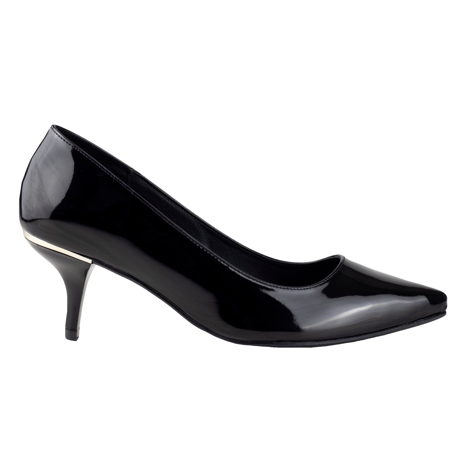 Zapatilla Clásica Dama Capa De Ozono 649301 Negro Charol