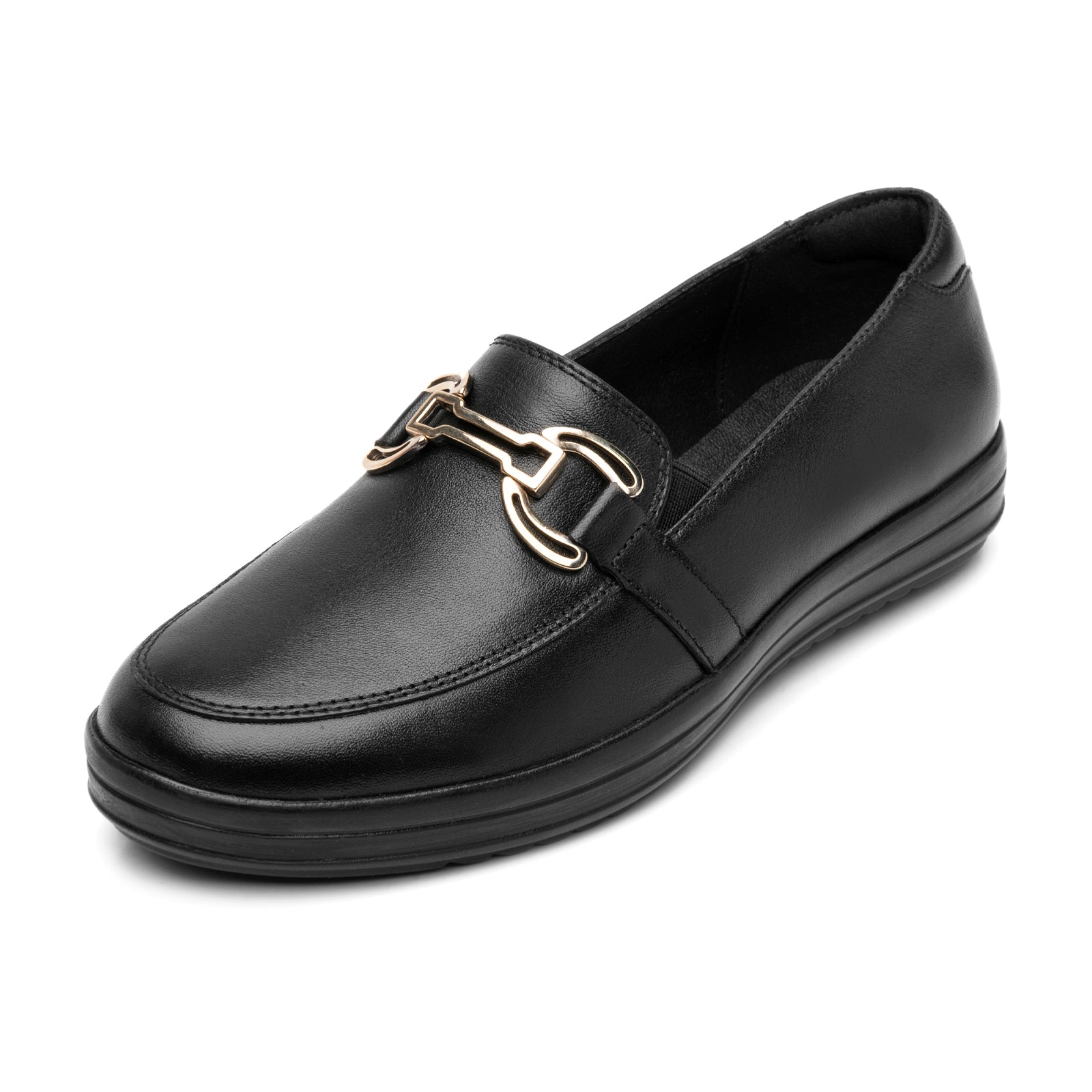 Zapato Mocasín Flexi Con Hebilla Para Dama 109411 Negro