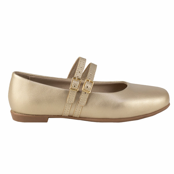 Zapato Flat Para Niña Chabelo C981-A Oro 22-26