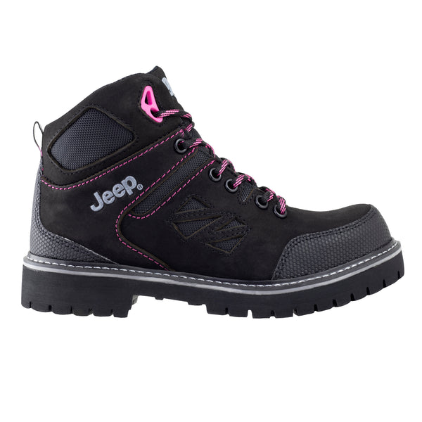Bota Industrial Para Dama Jeep 10755 Negro