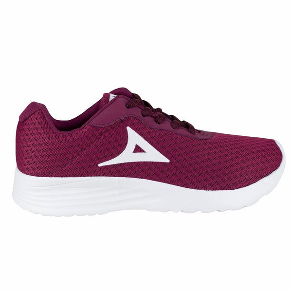 Tenis Running Mujer Pirma Fit Step 8500 Guinda Para Trotar