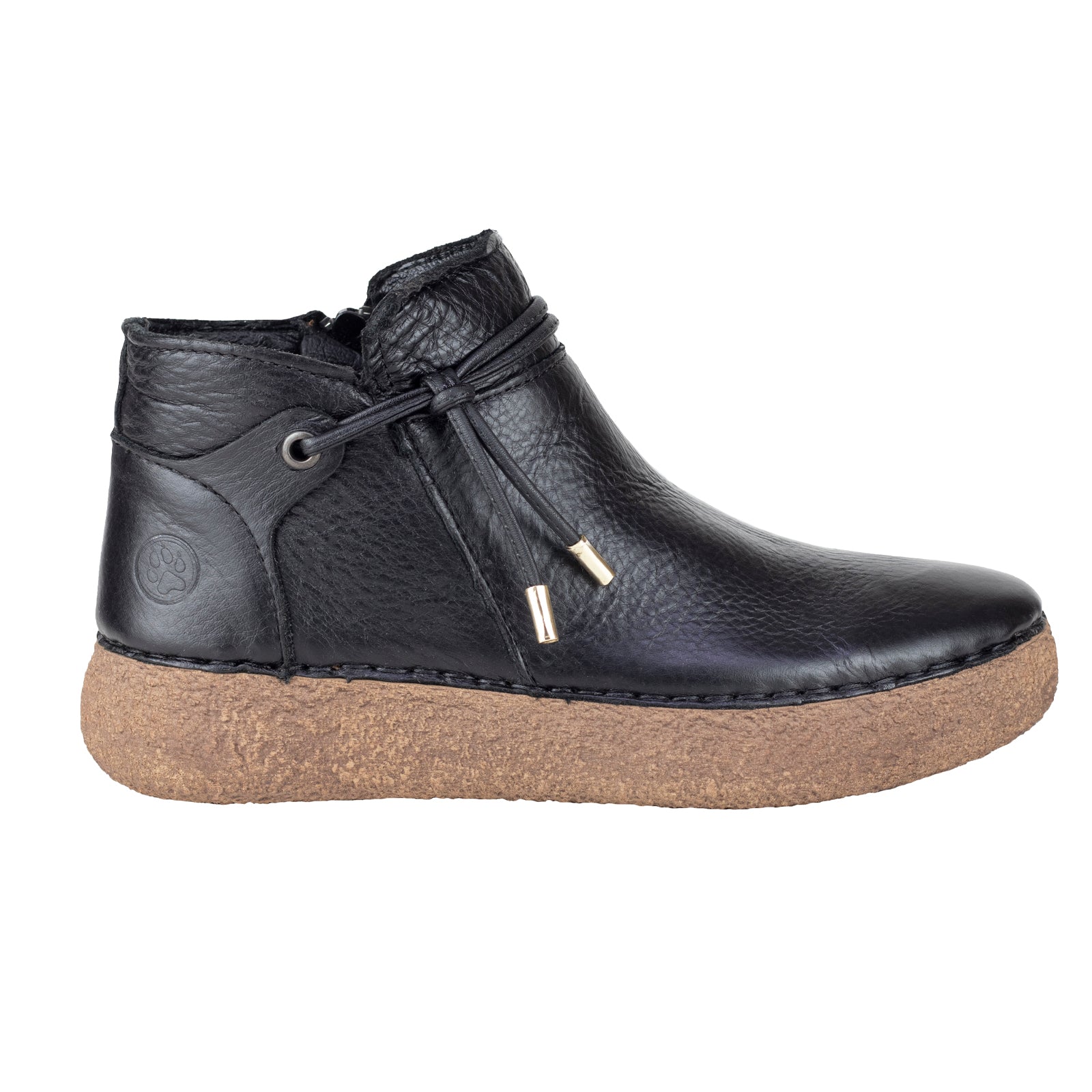 Botín Casual de Marca Lobo Solo Para Dama 4828 Negro