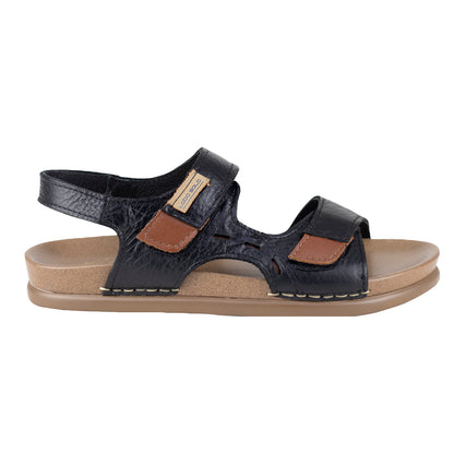 Sandalia Casual Para Dama Lobo Solo 2487 Negro