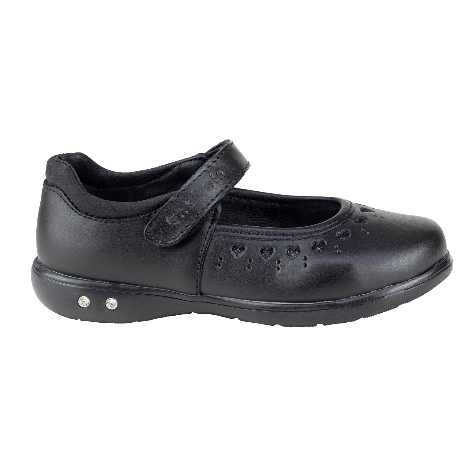 Zapato Contactel Escolar Para Niña Chabelo C216 Negro 21.5-23.5