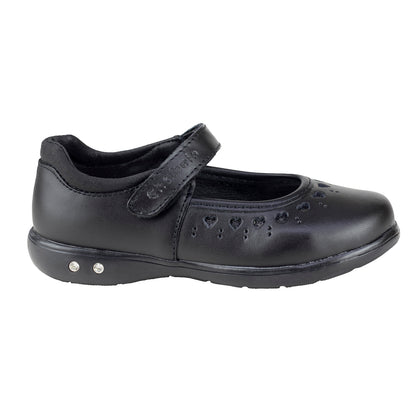 Zapato Contactel Escolar Para Niña Chabelo C216 Negro 18-21