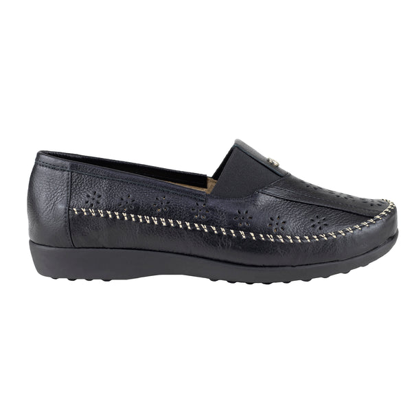 Mocasín Para Dama Ludolfo Cota 1347 Negro