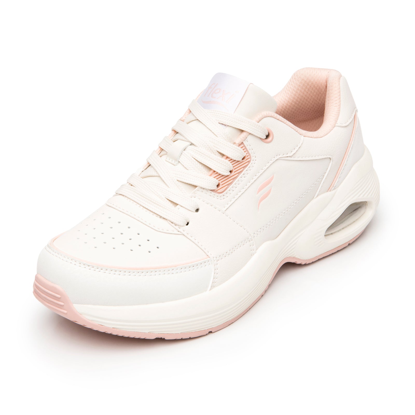 Tenis Con Capsula de Aire Confort Para Dama Flexi 131503 Beige