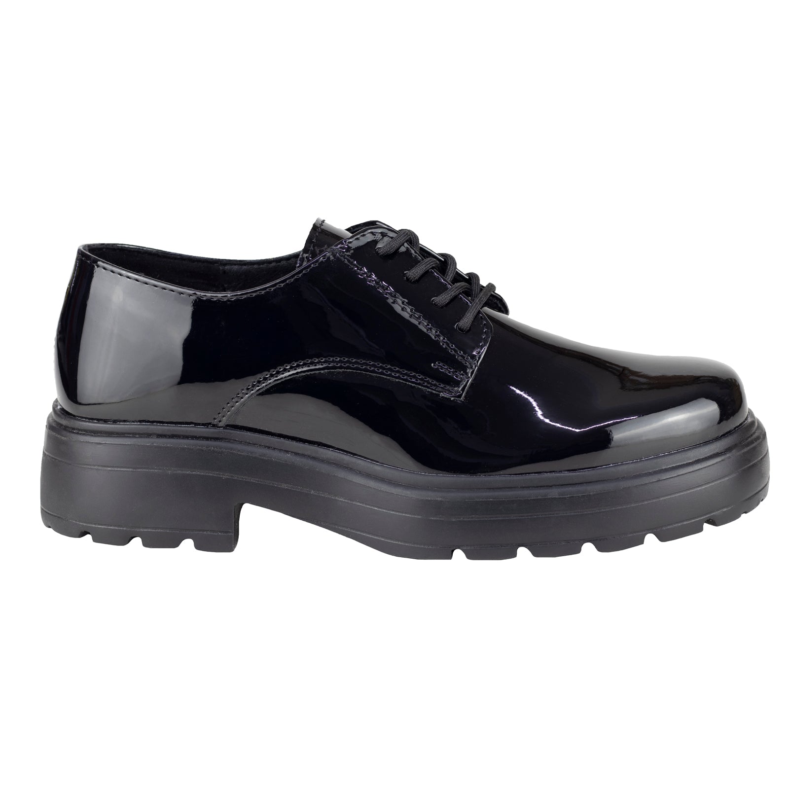 Zapato Escolar Para Niña Green Love 94110 Charol Negro