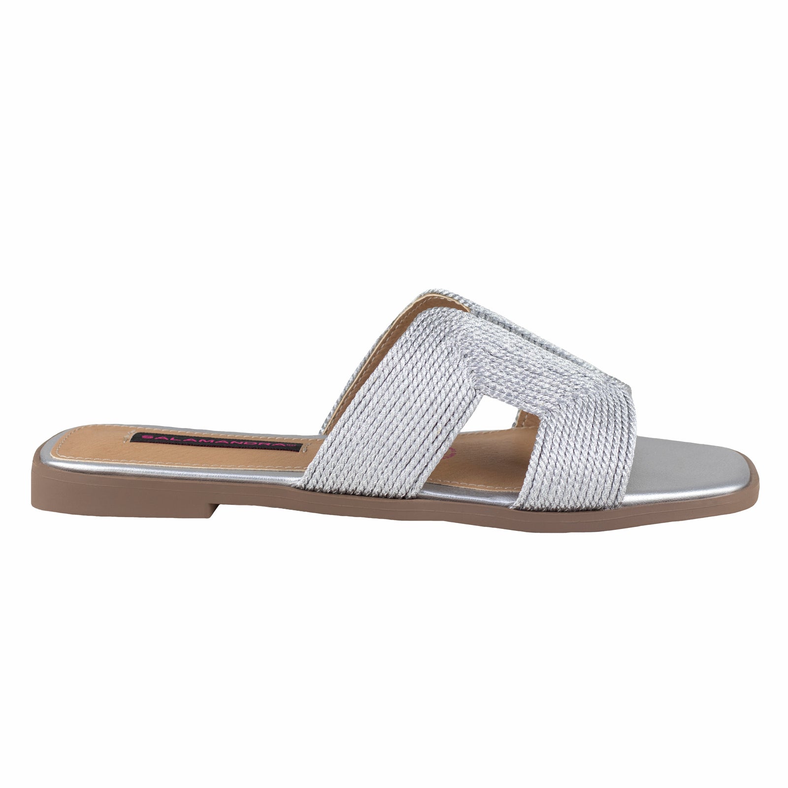 Sandalia Clásica Para Dama Salamandra 200-4062-B Plata